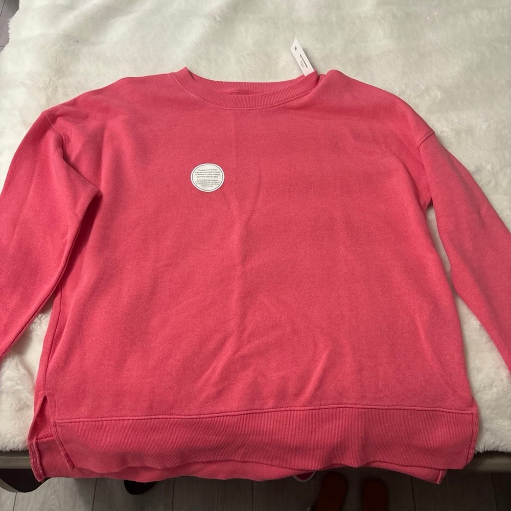 Pink crewneck size small